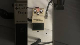 Boss Acoustic Preamp AD2 Demo [upl. by Nylyahs691]