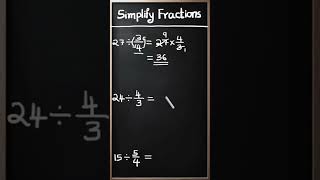 Simplify Fractions [upl. by Traver627]