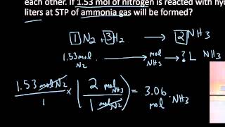 Honors Chemistry Stoichiometry 4 moles and liters [upl. by Baron174]