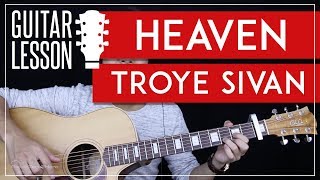 Heaven Guitar Tutorial  Troye Sivan Guitar Lesson 🎸 Easy Chords  Guitar Cover [upl. by Jola]