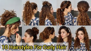 10 Quick Easy Hairstyles For Natural Curly Hair  Instagram Inspired Hairstyles [upl. by Kristin]