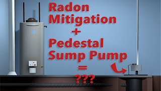 How to Install Pedestal Sump Pump Cover  SafetyReduce Odors  DIY Radon Mitigation [upl. by Little308]