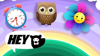 Hey Bear Sensory Bedtime Mobile  Relaxing video  Lullabies [upl. by Evelin]