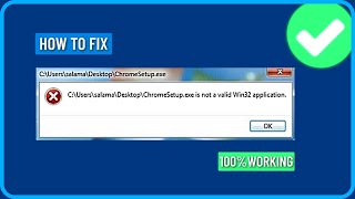 Not a Valid Win32 Application Error FIX [upl. by Arrik808]