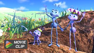 A Bugs Life  Movie Clip  The ants celebrate their victory and congratulate Flik as a hero [upl. by Pesvoh]