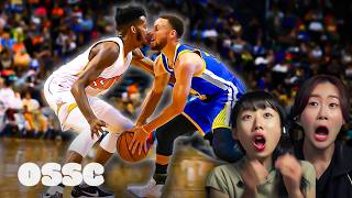 Korean Girls Shocked By Ridiculous 1 In 1000000 NBA Moments  𝙊𝙎𝙎𝘾 [upl. by Akcirederf]