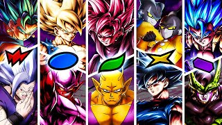 Dragon Ball Legends THE TOP 5 BEST UNITS FOR EACH COLOR IN 2024 [upl. by Nolyaj]