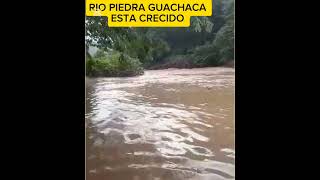 RIO PIEDRA GUACHACA ESTÁ CRECIDOAlertan en la parte baja río Bonda y Gaira [upl. by Aikcin]