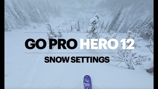 GoPro Hero 12 POV Ski Settings [upl. by Guibert]