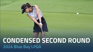 Condensed Second Round  2024 Blue Bay LPGA [upl. by Sidonnie]