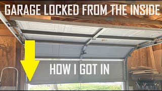 Garage Door Lock Out and Repair How I fixed this garage door garagedoorrepair homediy diy [upl. by Attebasile334]