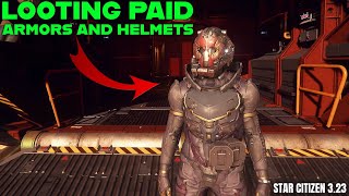 Looting Paid Armor and Helmets in Star Citizen 323 [upl. by Evan]