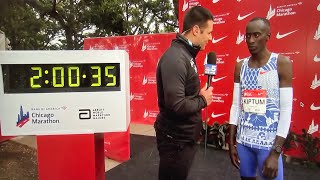 MARATHON WORLD RECORD  KIPTUM  CHICAGO MARATHON [upl. by Omissam]