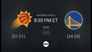 Phoenix Suns  Golden State Warriors  NBA on ABC Live Scoreboard [upl. by Hollie265]