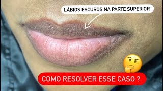 Neutralização de Lábios Escuros com diferentes tons  Micropigmentação Labial [upl. by Deanna]