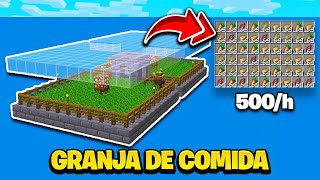 GRANJA DE COMIDA PATATASZANAHORIASTRIGO AUTOMÁTICA  MINECRAFT 11911821181171 500h [upl. by Childs]