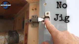 Installing Cabinet Hinges without a Jig [upl. by Cirred674]