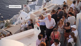 Santorini tourism Instagram vs reality  On Assignment  ITV News [upl. by Nauqes776]