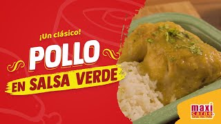 Cómo preparar pollo en salsa verde  Hazlo con MAXICARNE [upl. by Suoivatram]