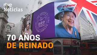 La reina ISABEL II de INGLATERRA cumple 70 AÑOS en el TRONO y celebra su JUBILEO de PLATINO  RTVE [upl. by Iow]