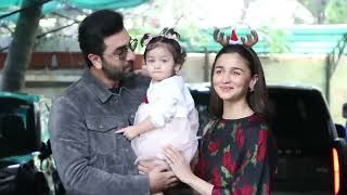 Ranbir Kapoor amp Alia Bhatt Daughter Arha FIRST VIDEO Before Media  Arha Kapoor की पहेली झलक देखिए [upl. by Bazluke]