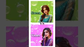 💚Green💚🦋 Vs 🎀 💜Violet 💜 dress 👗 heels 👠 nails 💅 earrings ✨ etc✨❤️ shortvideo [upl. by Isiah]