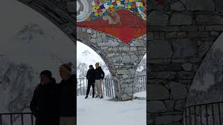 செம குளிர் georgia 🇬🇪 kazbegi❤️🥰🥶🥶🥶kazbegi georgia snow travel Itsmeveeran96 ❤️👍 [upl. by Belldas]