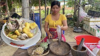 County style cook B fish style with pineapple the best recipe and eat  Amazing Cooking Skills [upl. by Warden444]