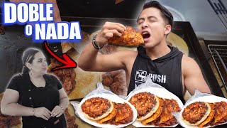 EL RETO de TACOS “COCHINISA” que NADIE HA LOGRADO 🌮  Doble o Nada 🇲🇽🔥 [upl. by Elicia]