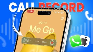 How to Call Record on iPhone  Audio record on iPhone  Call record on IOS [upl. by Esilram]