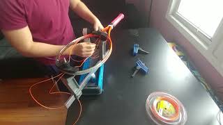 How to String a Tennis Racquet Using Gamma X2 for Begginers [upl. by Pilloff883]