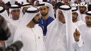 HH Sheikh Mohammed Bin Rashid visiting the DAMAC stand in CityScape [upl. by Court]