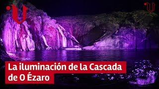 Cascada de Ézaro iluminada 2019 [upl. by Aylsworth]