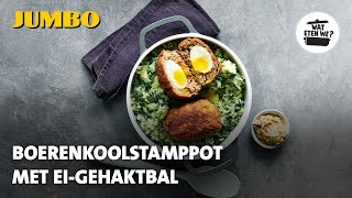 Wat eten we Boerenkoolstamppot met eigehaktbal [upl. by Ezarras252]