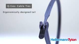 Qtie cable ties from HellermannTyton®  fastsimpleefficient [upl. by Ziwot169]