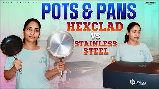 Hexclad VS Stainless Steel  Pots and Pans  DIML  Telugu Vlogs  Durga Yeramala [upl. by Gniliem949]