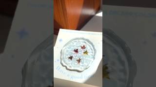 Stamp seal with little colorful leaves 🍃 ❤️viralvideo viralshort art creativework video foryou [upl. by Abebi]