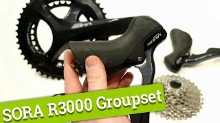 The Shimano Sora R3000 9 Speed Groupset Weight and Feature Review [upl. by Mack]