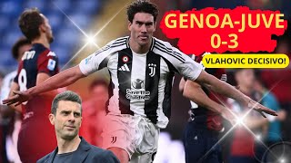 GENOAJUVE 03 Motta Sorprende Tutti e Vlahovic Trascina la Squadra alla Vittoria🏆 [upl. by Wilma]