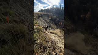 Biker Attempts to Climb His Bike on Steep Deserted Hill  1532382 [upl. by Martinic33]