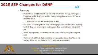 SEP Changes for Dual Partial Dual and LIS members in 2025 [upl. by Laetitia595]