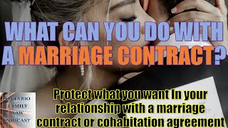 What can you do with a marriage contract [upl. by Nivlen521]