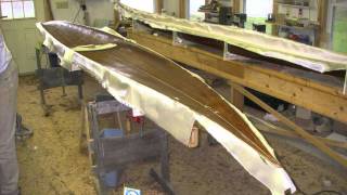 How to Make a Kayak  Fiberglassing the Interior [upl. by Anilatsyrc]