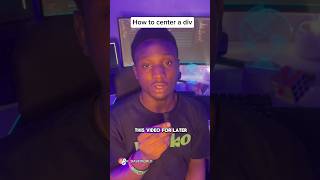 How to center I divshortstech webdev frontend coding [upl. by Poyssick641]