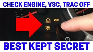 Part 5 How To Fix Your Check Engine VSC Trac Off Warning Lights [upl. by Zeralda]