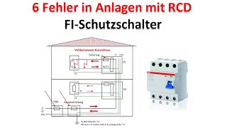 Fehler in Anlagen mit RCD  Körperschluss  Kurzschluss  Erdschluss  Ableitstrom  Elektrotechnik [upl. by Ruth]