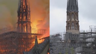 Notre Dame Cathedral Building Progress 5 Years After Fire [upl. by Neoma]