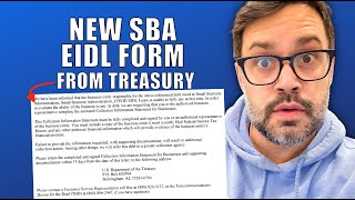 New SBA EIDL Form From Treasury [upl. by Doehne]