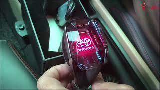 Crystal Car Gear Shift Knob With Led amp Logo [upl. by Lois523]