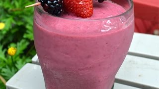 Raspberry Blackberry Smoothie [upl. by Yelnoc]